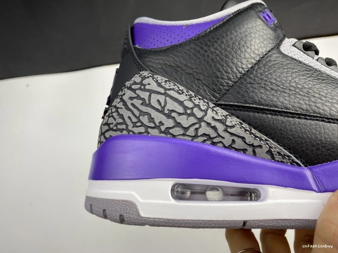 Jordan Black 050 3 Retro Air Court Purple CT8532 1012
